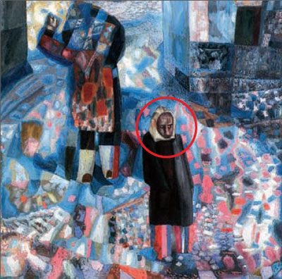 Павел Филонов (1883-1941). «Нарвские ворота» (фрагмент). Санкт-Петербург, Русский музей. Загружается с сайта Ъ