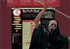 Каждому посетителю сайта deathclock.com его смертный час будет высчитан с точностью до секунды. Загружается с сайта Ъ