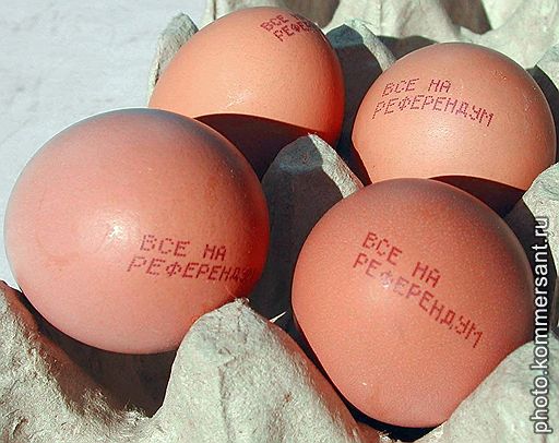 Как надеются власти, употребление в пищу агитационных яиц резко повысит избирательный потенциал жителей Камчатки. Загружается с сайта Ъ
