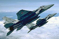 Российский бомбардировщик Ту-95, залетевший в воздушное пространство Японии, сопровождали сразу 22 истребителя F-15 японских ВВС (на фото). Загружается с сайта Ъ