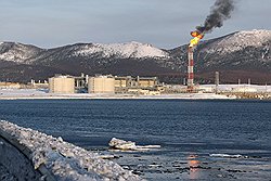 Первый в России завод СПГ может обеспечить 5% мирового потребления сжиженного газа. Фото: Александр Миридонов/Коммерсантъ/Коммерсантъ. Загружается с сайта Ъ